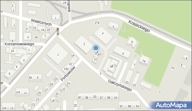 Gdańsk, Gałczyńskiego Konstantego Ildefonsa, 14, mapa Gdańska