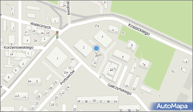 Gdańsk, Gałczyńskiego Konstantego Ildefonsa, 16, mapa Gdańska