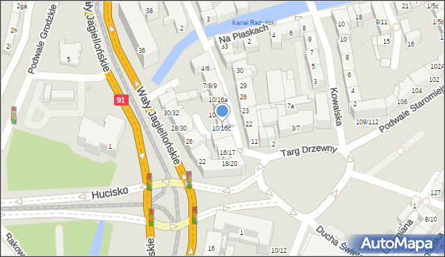 Gdańsk, Garncarska, 10/16c, mapa Gdańska