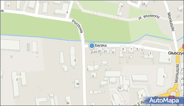 Głubczyce, Garbarska, 17, mapa Głubczyce