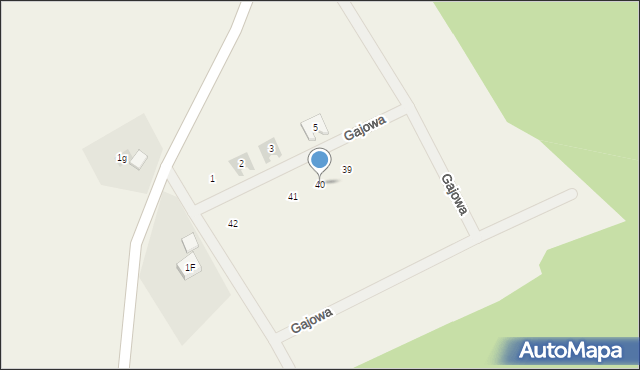 Gniewomirowice, Gajowa, 40, mapa Gniewomirowice