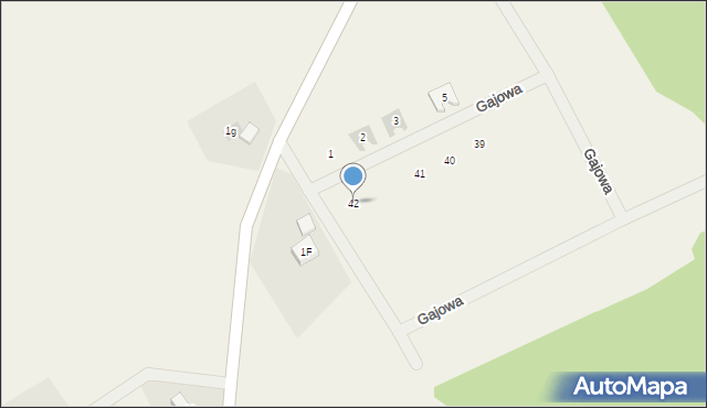 Gniewomirowice, Gajowa, 42, mapa Gniewomirowice