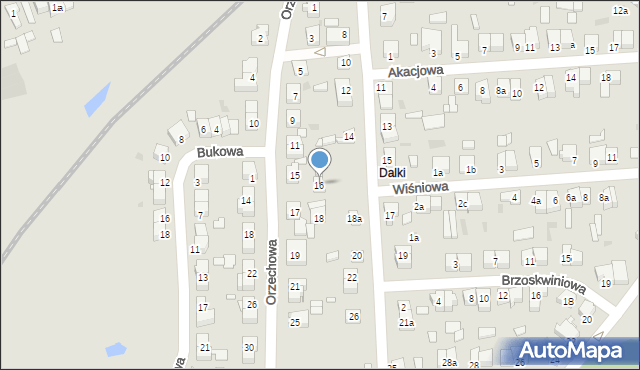 Gniezno, Gajowa, 16, mapa Gniezna