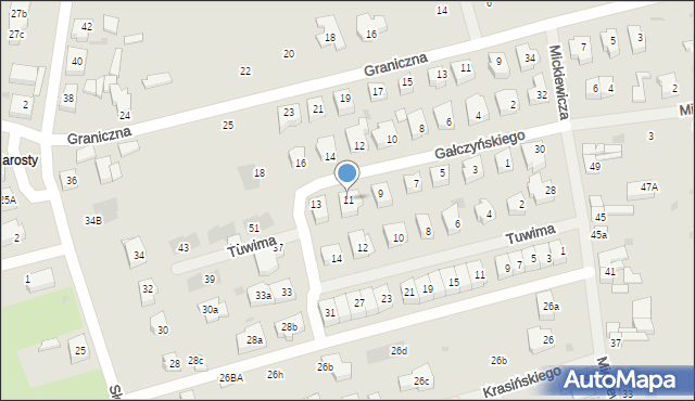 Goleniów, Gałczyńskiego Konstantego Ildefonsa, 11, mapa Goleniów