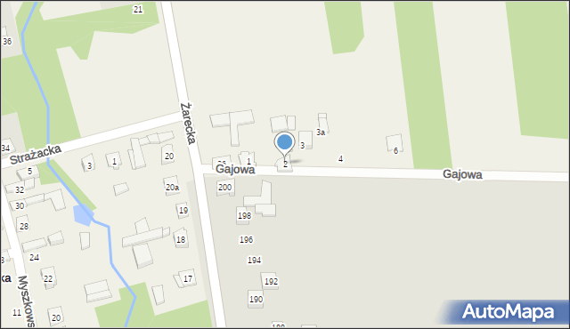 Góra Włodowska, Gajowa, 2, mapa Góra Włodowska