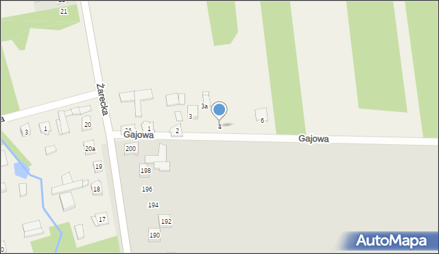 Góra Włodowska, Gajowa, 4, mapa Góra Włodowska