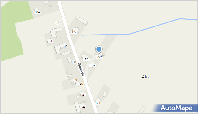 Gościęcice, Gajowa, 23, mapa Gościęcice