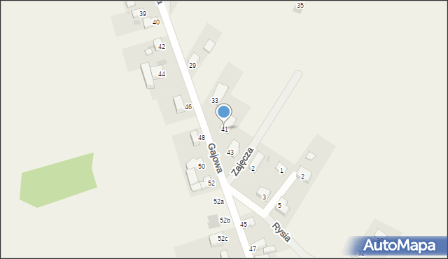 Gościęcice, Gajowa, 41, mapa Gościęcice