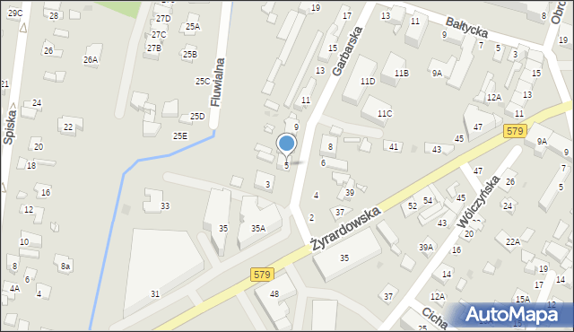 Grodzisk Mazowiecki, Garbarska, 5, mapa Grodzisk Mazowiecki