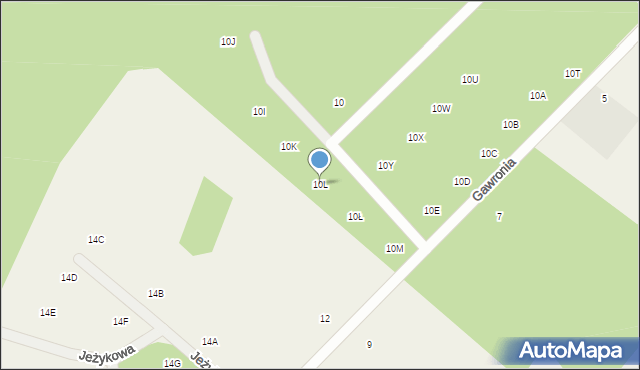 Gromadzin, Gawronia, 10L, mapa Gromadzin