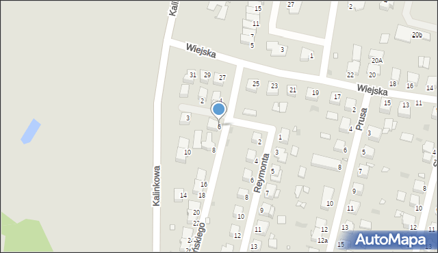 Grudziądz, Gałczyńskiego Konstantego Ildefonsa, 6, mapa Grudziądza