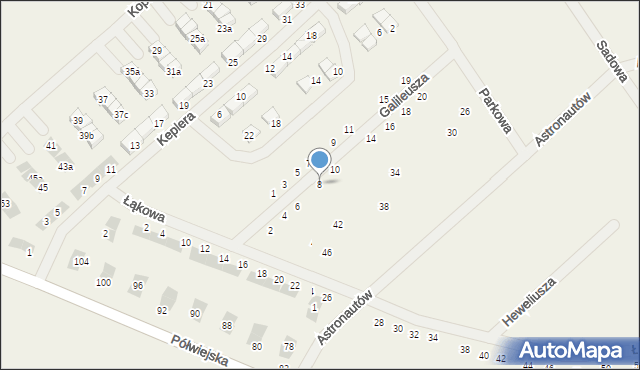 Gwiazdowo, Galileusza, 8, mapa Gwiazdowo