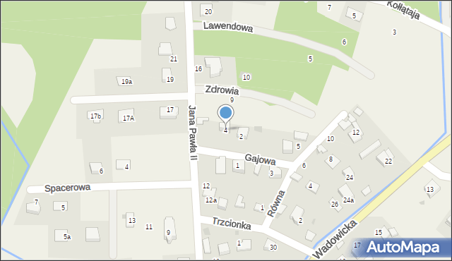 Jankowice, Gajowa, 4, mapa Jankowice