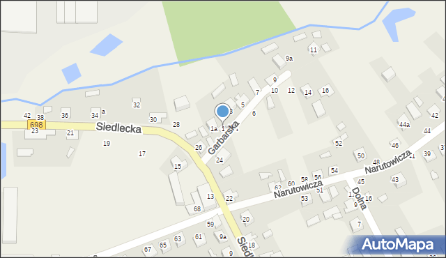 Janów Podlaski, Garbarska, 1, mapa Janów Podlaski