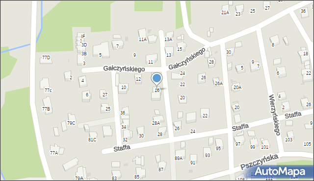 Jastrzębie-Zdrój, Gałczyńskiego Konstantego Ildefonsa, 16, mapa Jastrzębie-Zdrój
