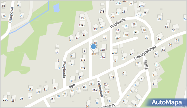 Jastrzębie-Zdrój, Gałczyńskiego Konstantego Ildefonsa, 39B, mapa Jastrzębie-Zdrój