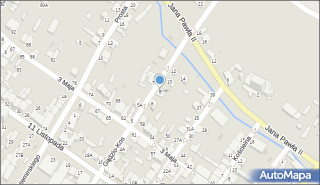 Jędrzejów, Gądzio-Kosa S., mjr. AK, 8, mapa Jędrzejów
