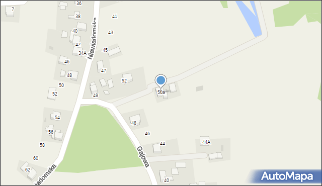 Jejkowice, Gajowa, 50a, mapa Jejkowice