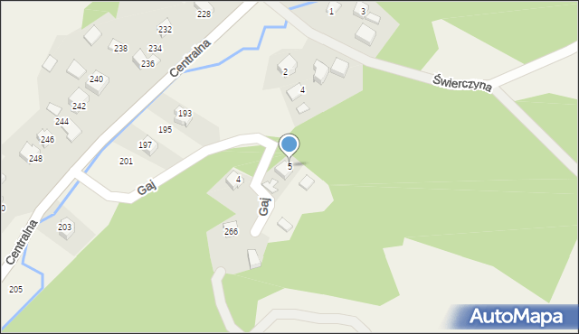 Jerzmanowice, Gaj, 5, mapa Jerzmanowice