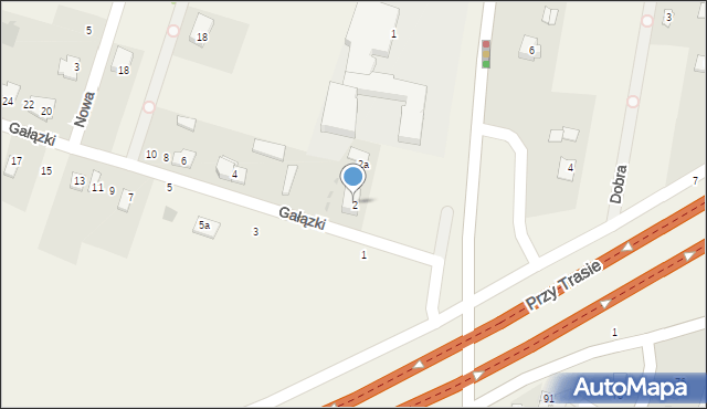 Józefina, Gałązki, 2, mapa Józefina