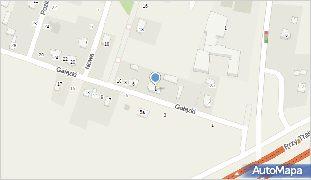 Józefina, Gałązki, 4, mapa Józefina