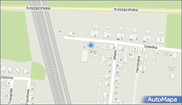 Kalety, Gawlika, 11, mapa Kalety