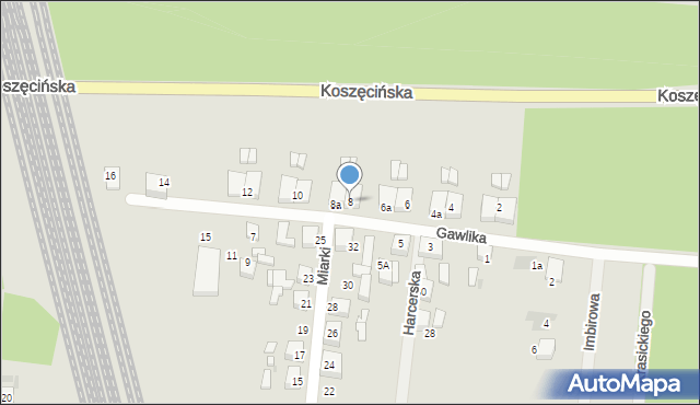 Kalety, Gawlika, 8, mapa Kalety