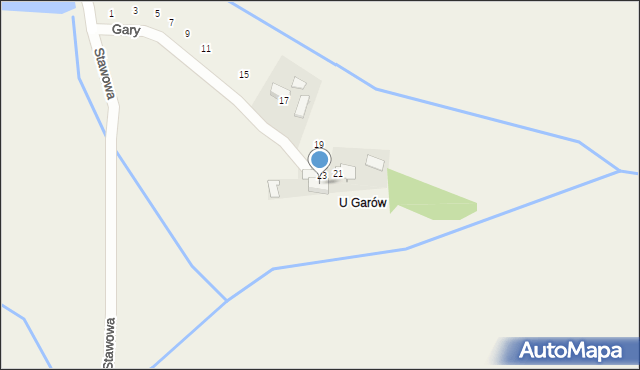 Kamień, Gary, 25, mapa Kamień