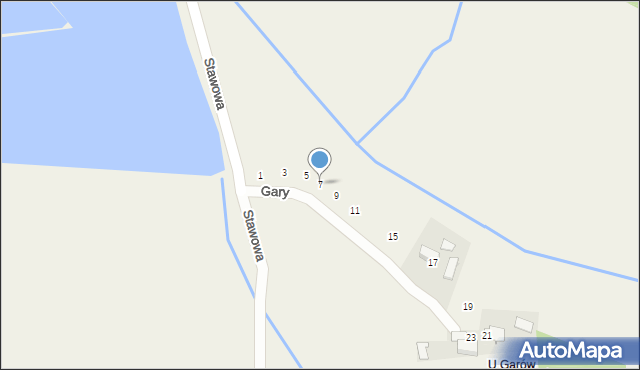 Kamień, Gary, 7, mapa Kamień