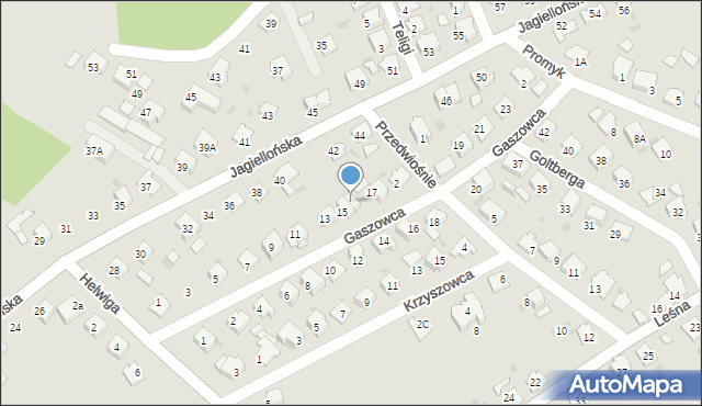 Kędzierzyn-Koźle, Gaszowca Piotra, 15A, mapa Kędzierzyna-Koźle