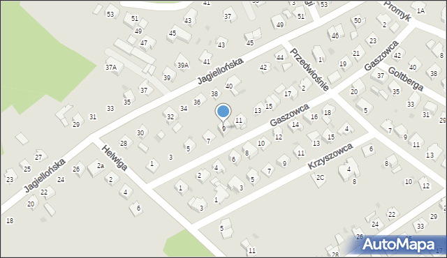 Kędzierzyn-Koźle, Gaszowca Piotra, 9, mapa Kędzierzyna-Koźle