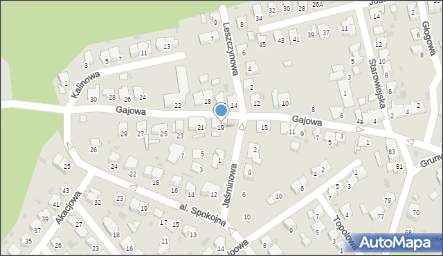 Kędzierzyn-Koźle, Gajowa, 19, mapa Kędzierzyna-Koźle