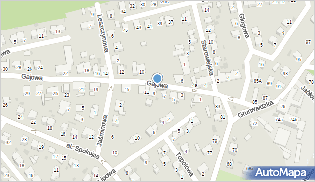 Kędzierzyn-Koźle, Gajowa, 9a, mapa Kędzierzyna-Koźle