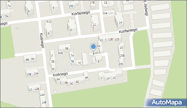 Kędzierzyn-Koźle, Gajdzika Karola, 6, mapa Kędzierzyna-Koźle