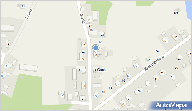 Kobierno, Gacki, 8, mapa Kobierno