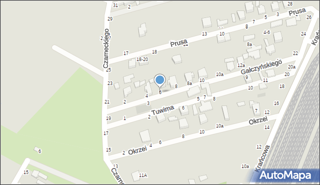 Koluszki, Gałczyńskiego Konstantego Ildefonsa, 6, mapa Koluszki