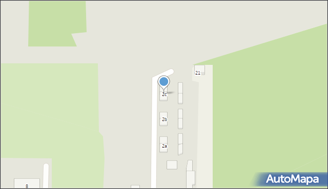 Konin, Gajowa, 2c, mapa Konina