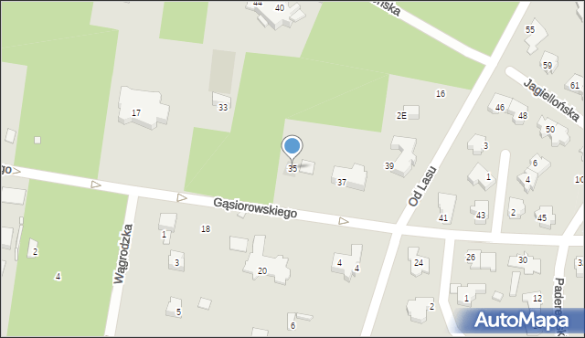 Konstancin-Jeziorna, Gąsiorowskiego Wacława, 35, mapa Konstancin-Jeziorna