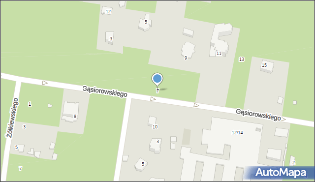 Konstancin-Jeziorna, Gąsiorowskiego Wacława, 7, mapa Konstancin-Jeziorna