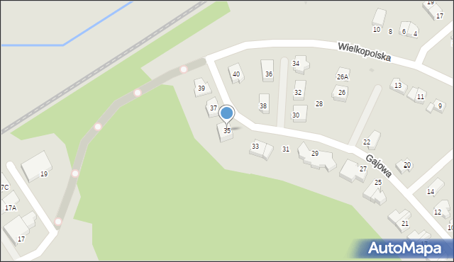 Koszalin, Gajowa, 35, mapa Koszalina