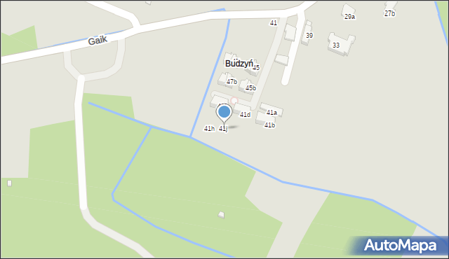 Kraków, Gaik, 41j, mapa Krakowa