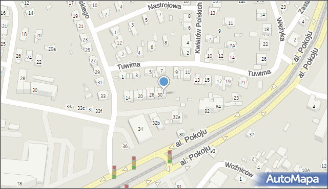 Kraków, Gałczyńskiego Konstantego Ildefonsa, 32, mapa Krakowa