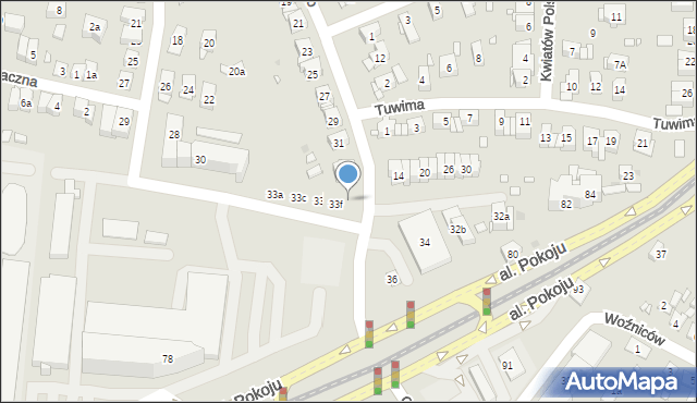 Kraków, Gałczyńskiego Konstantego Ildefonsa, 33g, mapa Krakowa