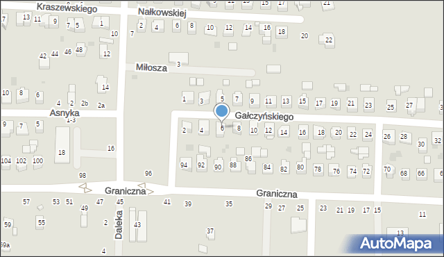Kraśnik, Gałczyńskiego Konstantego Ildefonsa, 6, mapa Kraśnik