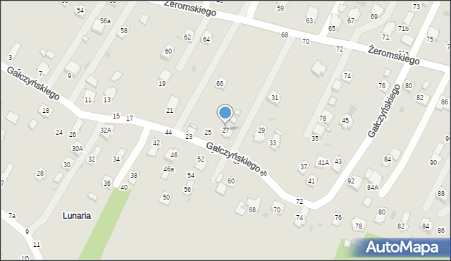 Krosno, Gałczyńskiego Konstantego Ildefonsa, 27, mapa Krosna