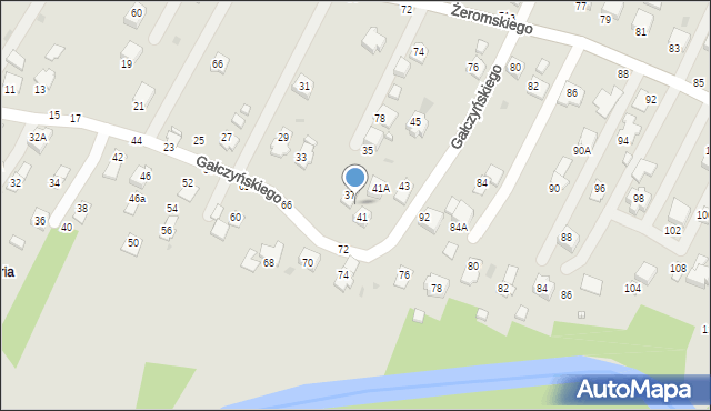 Krosno, Gałczyńskiego Konstantego Ildefonsa, 39, mapa Krosna