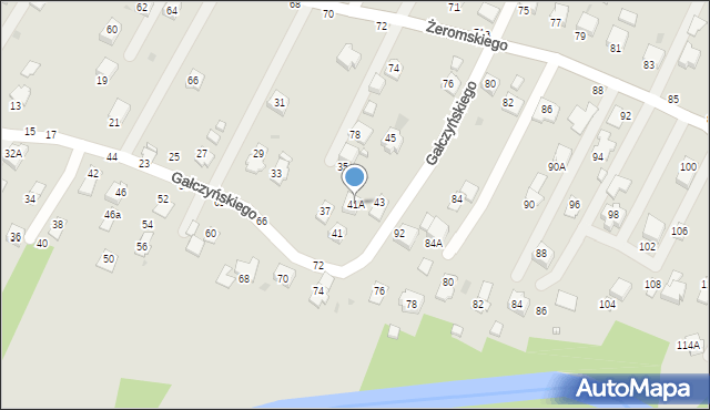 Krosno, Gałczyńskiego Konstantego Ildefonsa, 41A, mapa Krosna