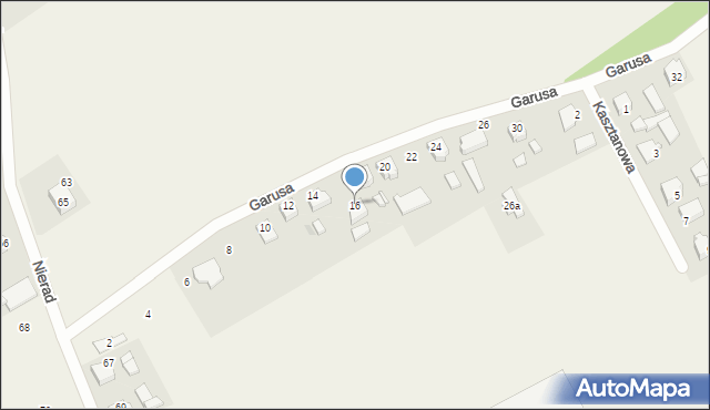 Kryry, Garusa Pawła, 16, mapa Kryry