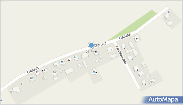 Kryry, Garusa Pawła, 28, mapa Kryry