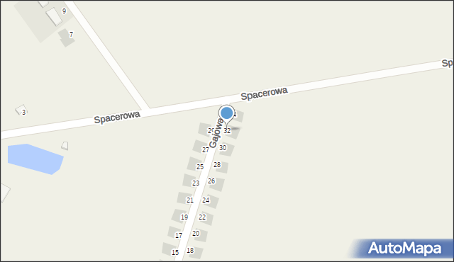 Księginice, Gajowa, 32, mapa Księginice